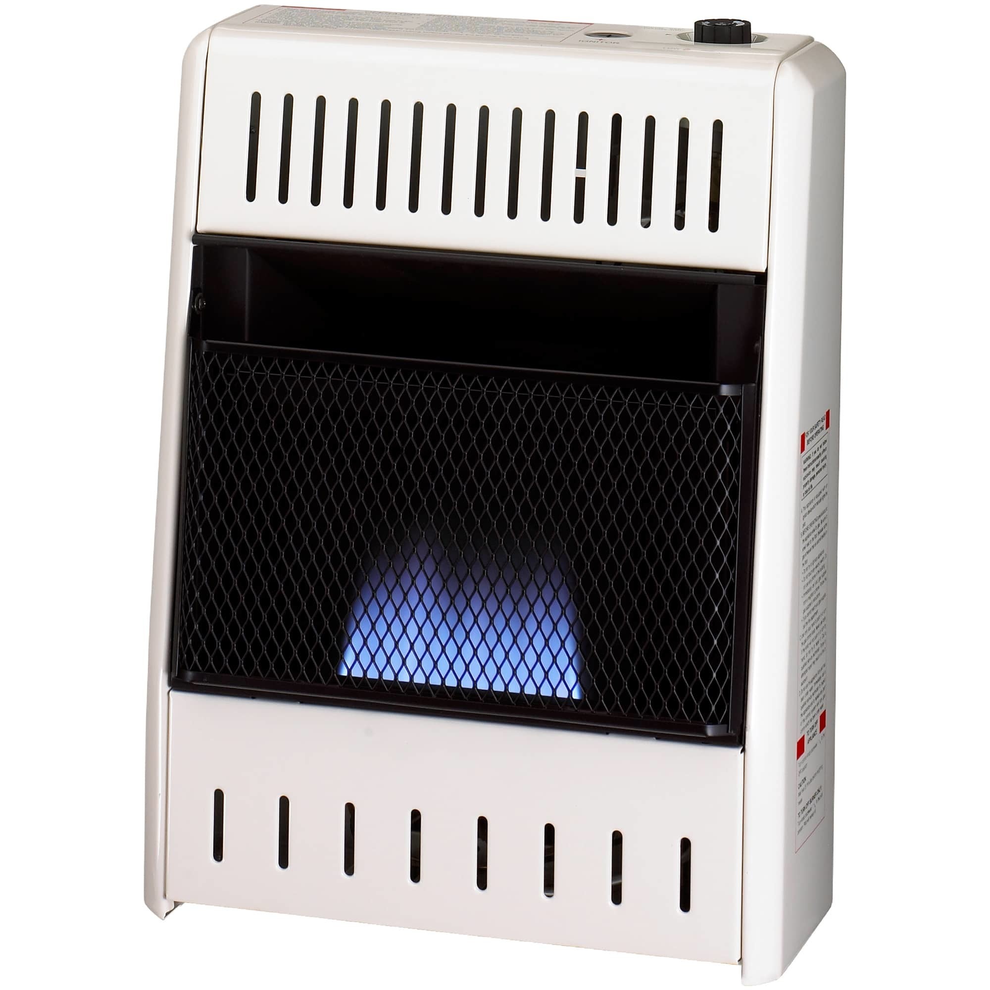 Bluegrass Living, NG Gas Blue Flame Heater - 10000 BTU, T-Stat -, Heat Output 10000 Btu/hour, Heating Capability 1500 ft², Model# MN100TBA-B